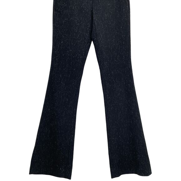 A.L.C.  Virgin Wool Blend Black White Speckled Bootcut Trousers Pants 2 - Picture 3 of 6